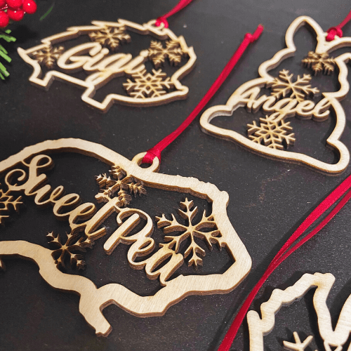 Christmas Ornament - Small Pet Buddy Snowflake