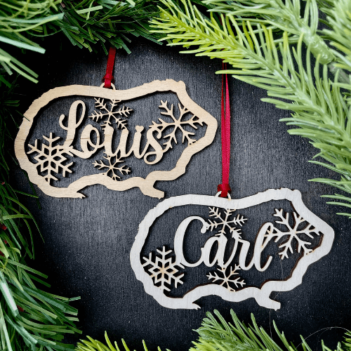 Christmas Ornament - Small Pet Buddy Snowflake
