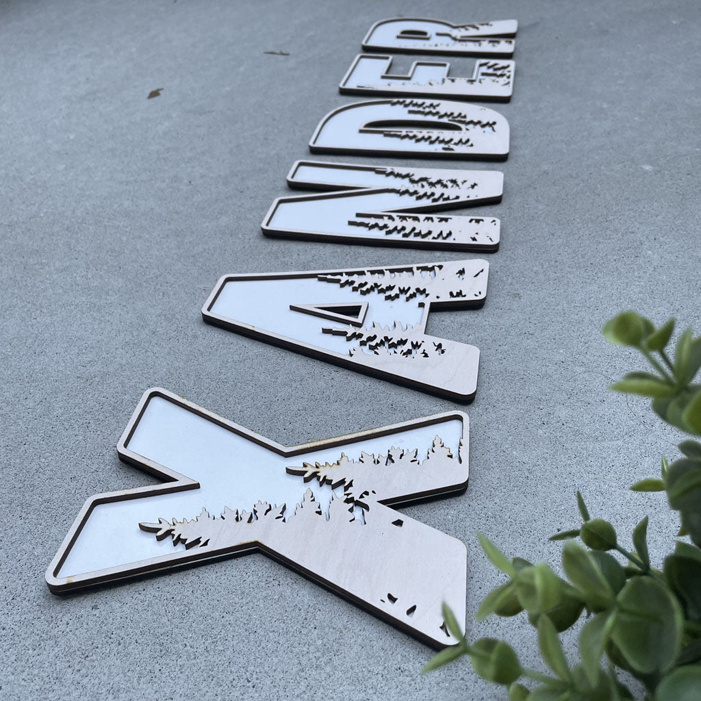 Large Tall Timbers Lettering