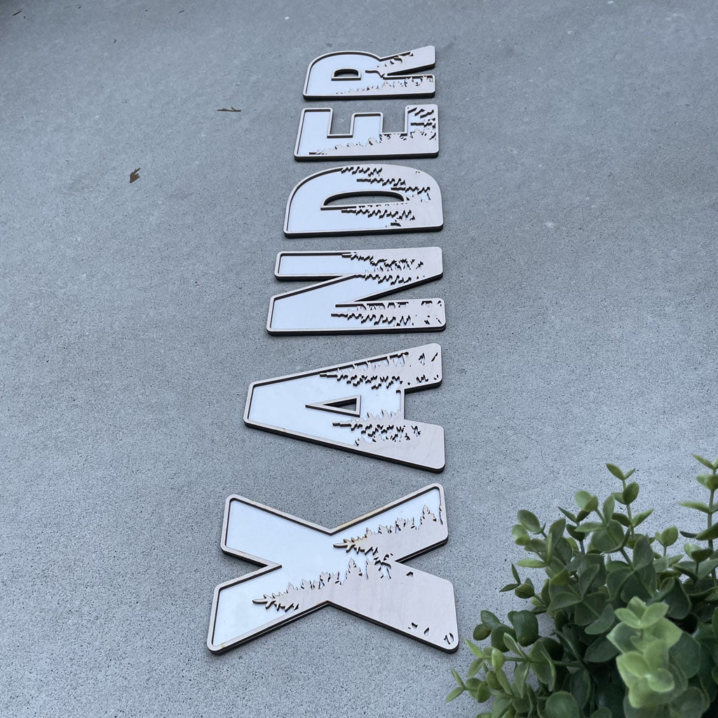 Large Tall Timbers Lettering