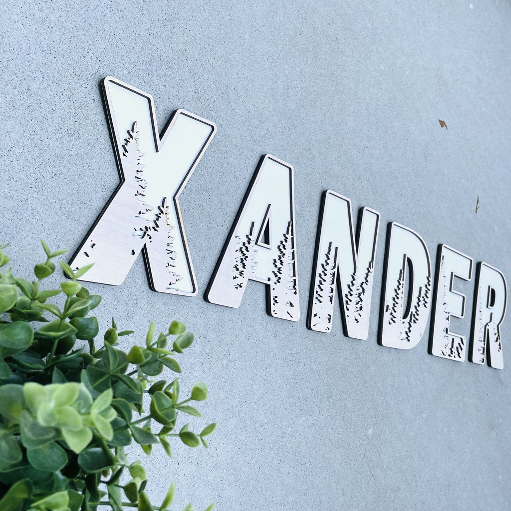 Large Tall Timbers Lettering