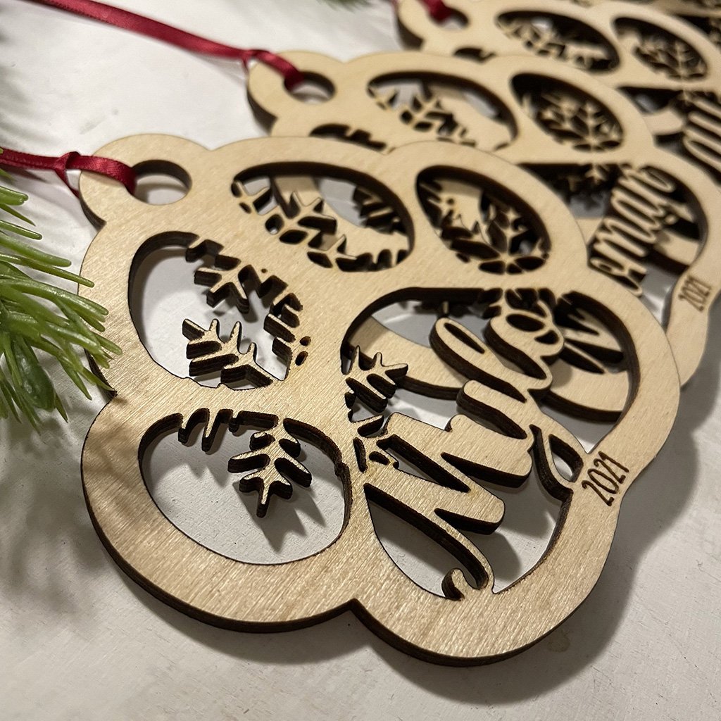 Christmas Ornament - Dog Paw Personalized