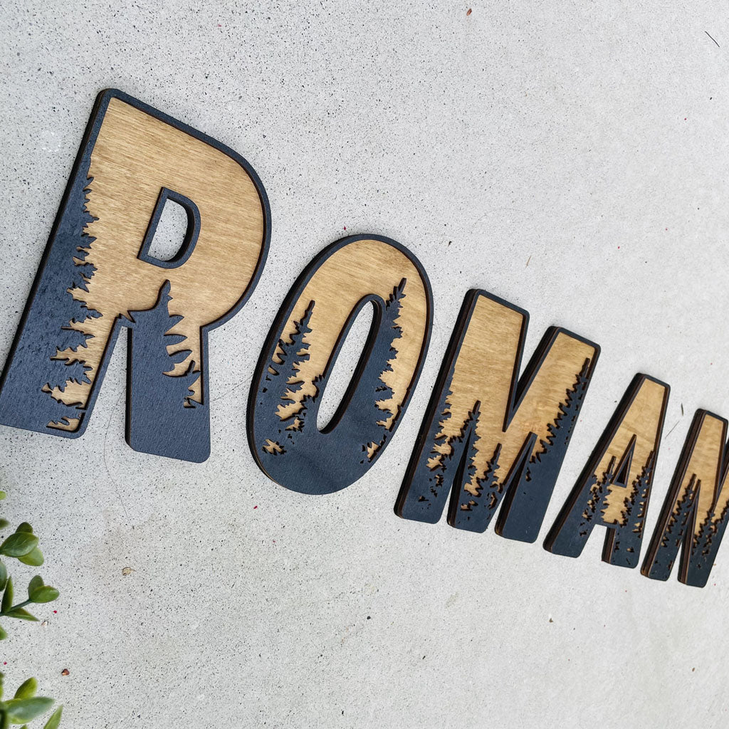 Large Tall Timbers Lettering