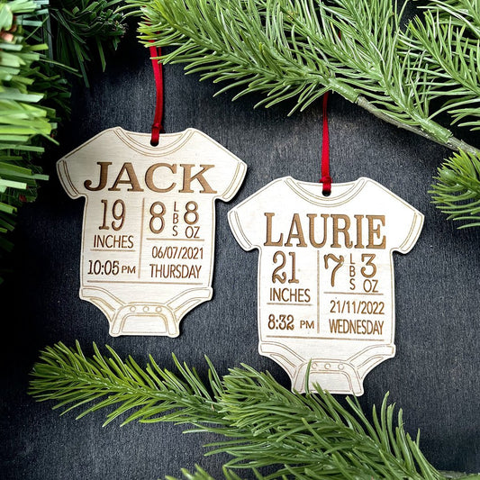 Baby Onsie - Custom Baby Stats